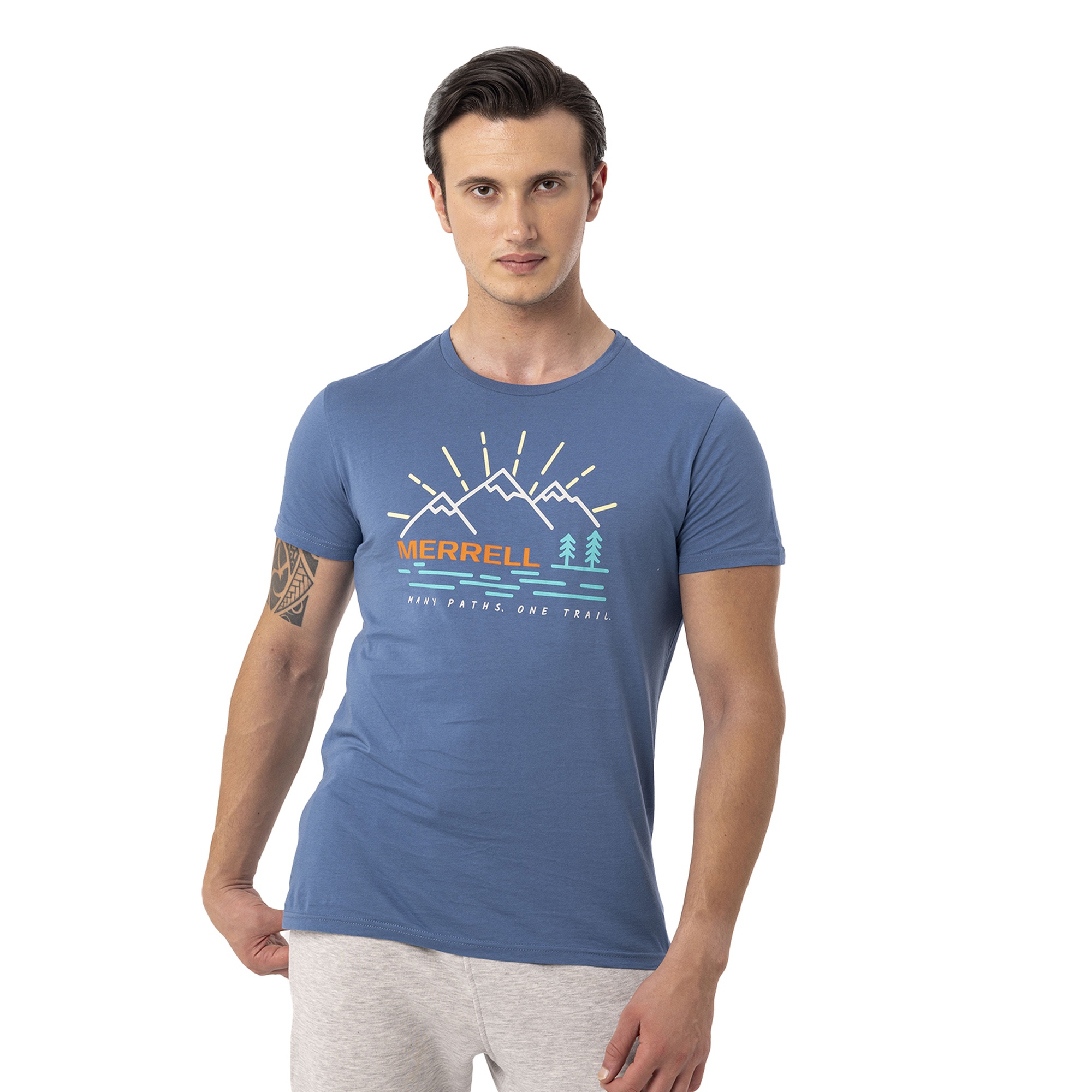 Merrell Tobi Erkek Mavi Tişört