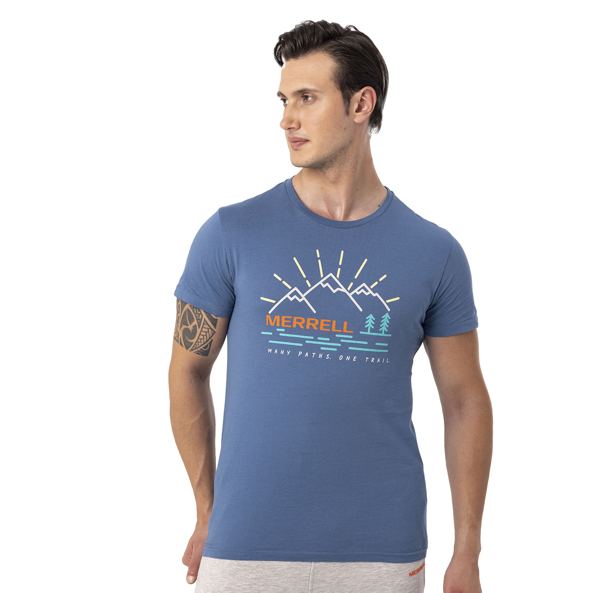 Merrell Tobi Erkek Mavi Tişört