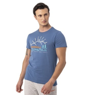  Merrell Tobi Erkek Mavi Tişört