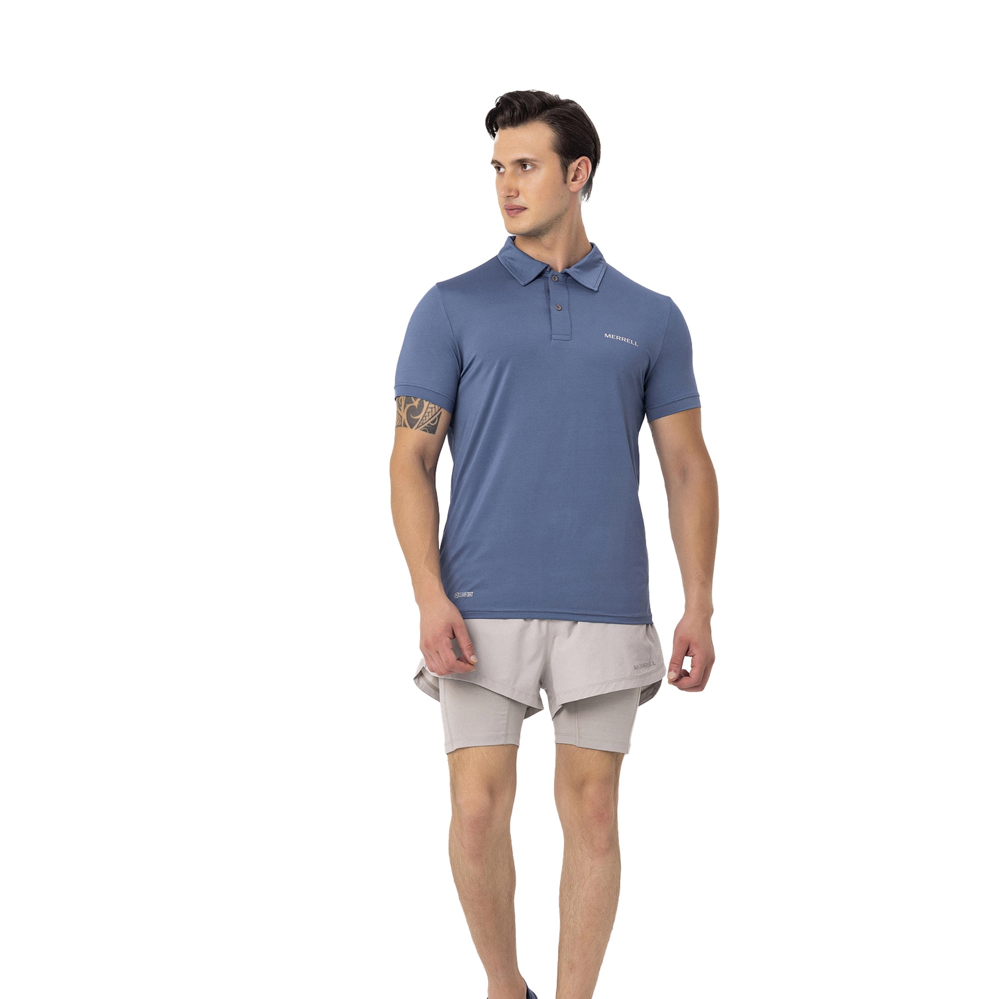 Merrell Pace Erkek Mavi Polo Tişört