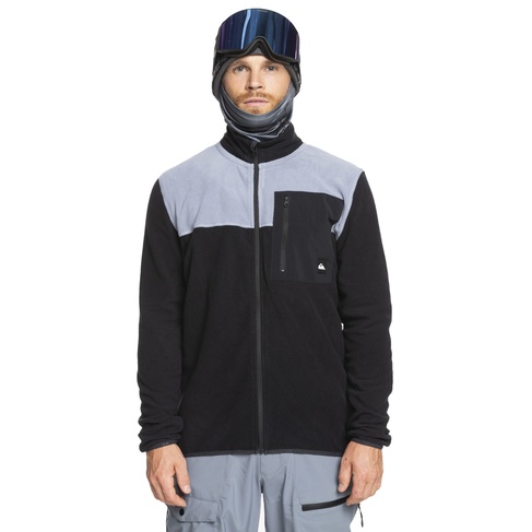  Quiksilver Aker Fz Fleece Erkek Siyah Polar Ceket