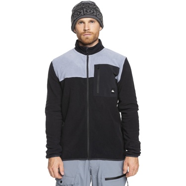  Quiksilver Aker Fz Fleece Erkek Siyah Polar Ceket