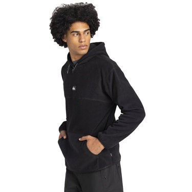 Quiksilver Sea Cliffs Hood Erkek Siyah Polar