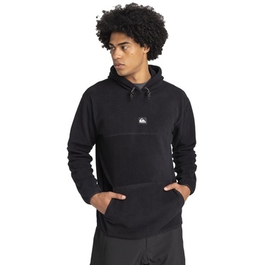  Quiksilver Sea Cliffs Hood Erkek Siyah Polar