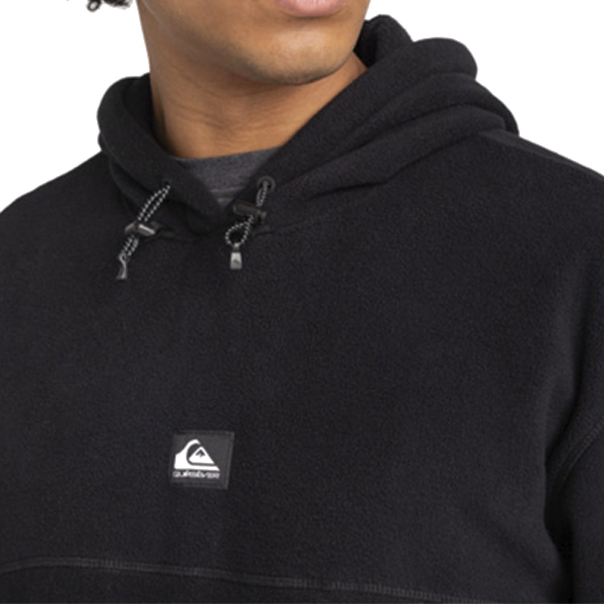 Quiksilver Sea Cliffs Hood Erkek Siyah Polar