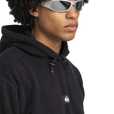  Quiksilver Sea Cliffs Hood Erkek Siyah Polar