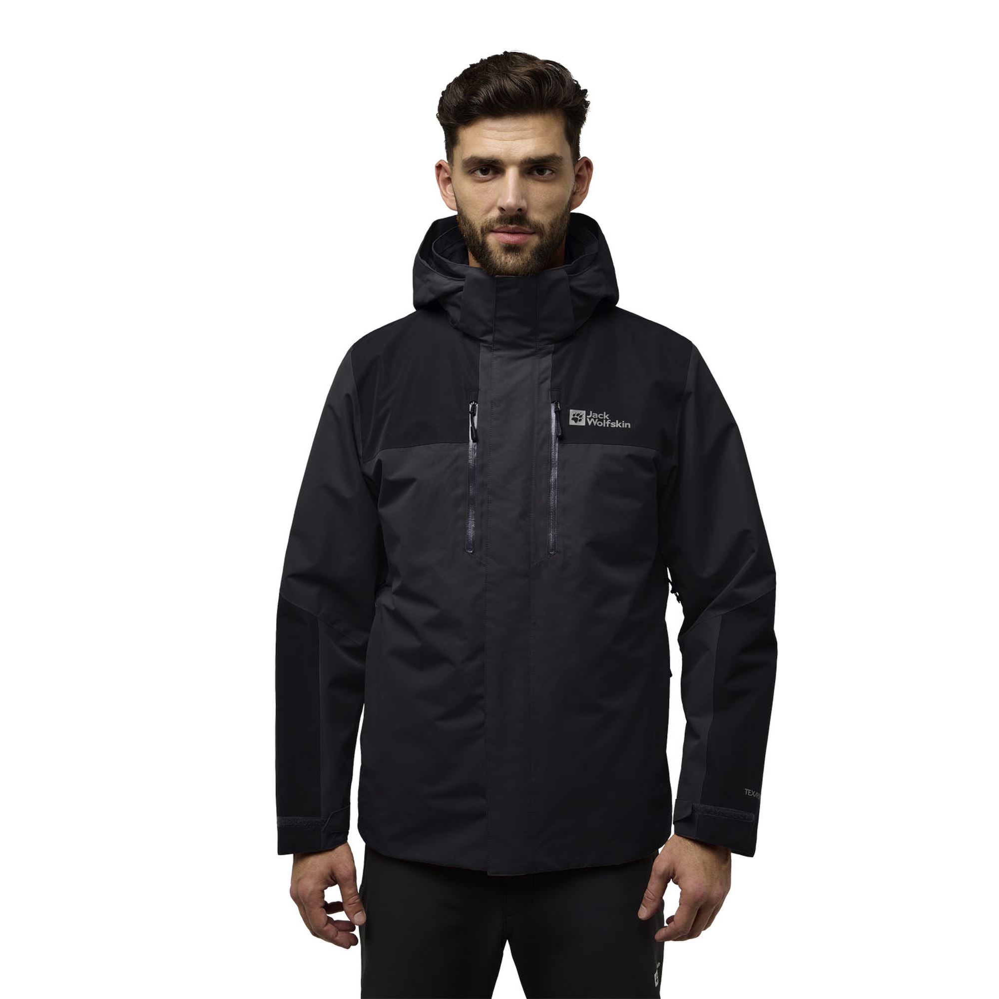 Jack Wolfskin Jasper 3in1 Erkek Gri Outdoor Ceketi