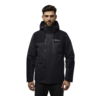  Jack Wolfskin Jasper 3in1 Erkek Gri Outdoor Ceketi