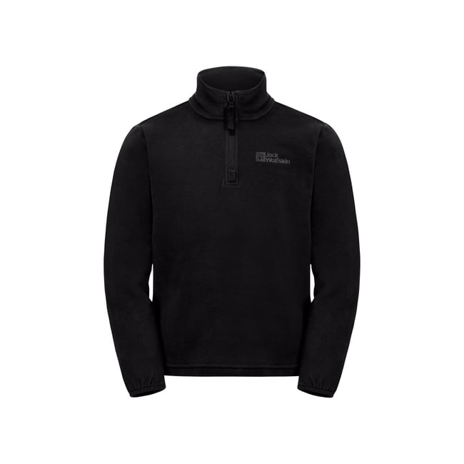  Jack Wolfskin Taunus Halfzip K Unisex Çocuk Siyah Polar