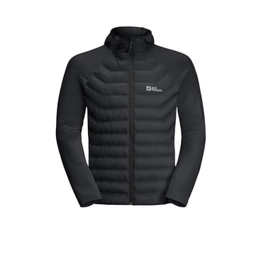  Jack Wolfskin Routeburn Pro Hybrid Erkek Siyah Outdoor Ceketi