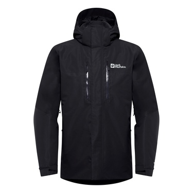  Jack Wolfskin Jasper 3in1 Erkek Siyah Outdoor Ceketi