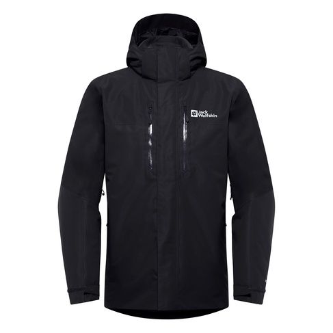  Jack Wolfskin Jasper 3in1 Erkek Siyah Outdoor Ceketi