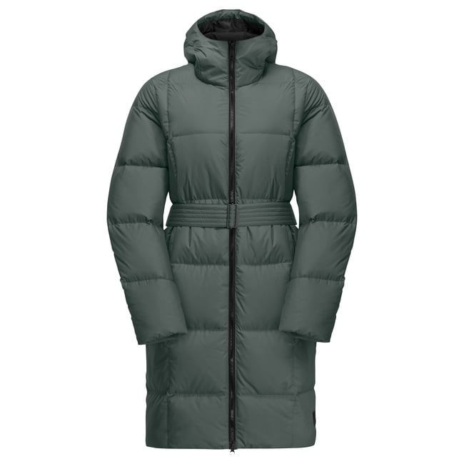  Jack Wolfskin Frozen Lake Coat Kadın Yeşil Outdoor Ceketi
