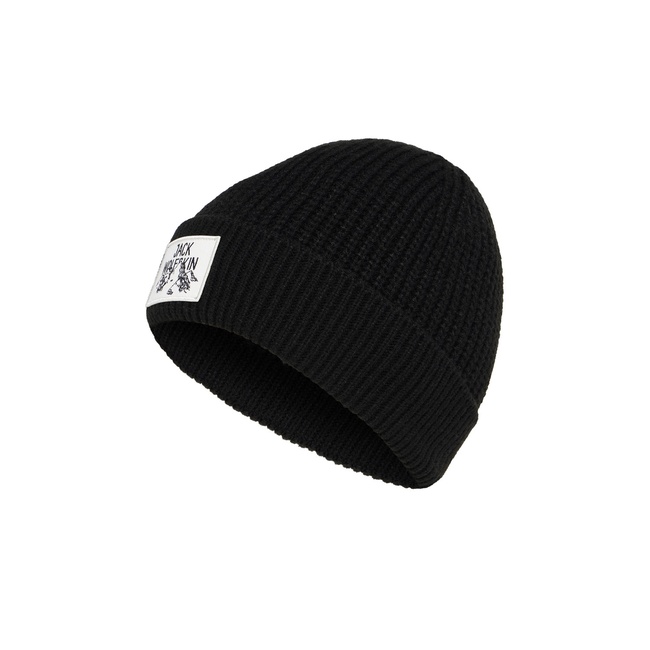  Jack Wolfskin Badge Beanie Unisex Siyah Bere