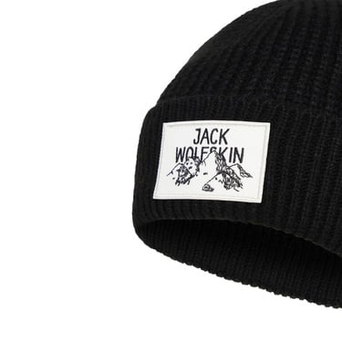  Jack Wolfskin Badge Beanie Unisex Siyah Bere