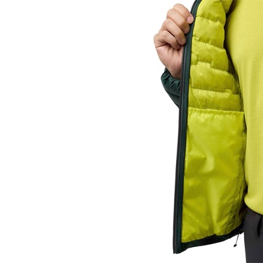  Jack Wolfskin Passamani Down Hoody Erkek Yeşil Outdoor Ceketi