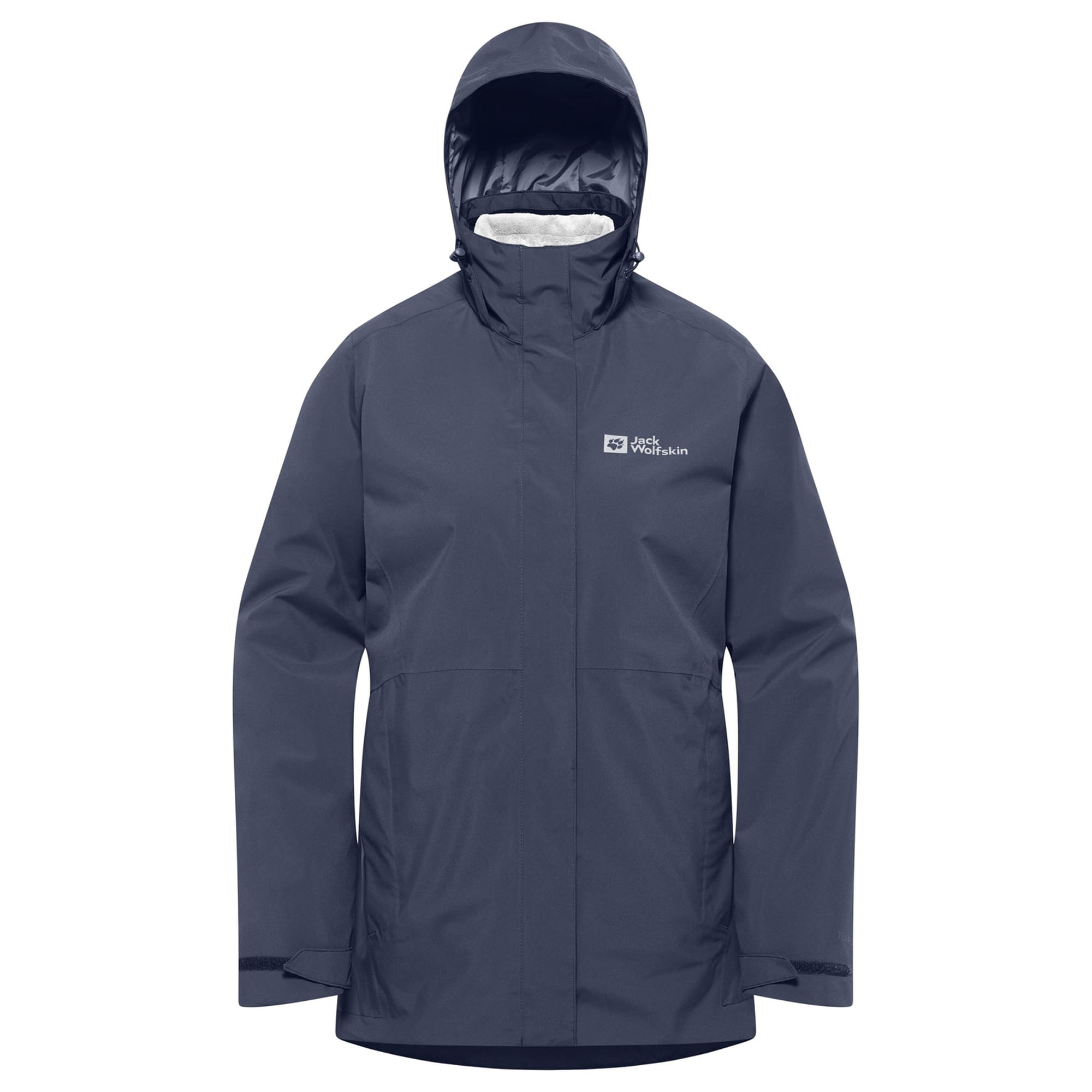 Jack Wolfskin Rotwand 3in1 Kadın Mavi Outdoor Ceketi