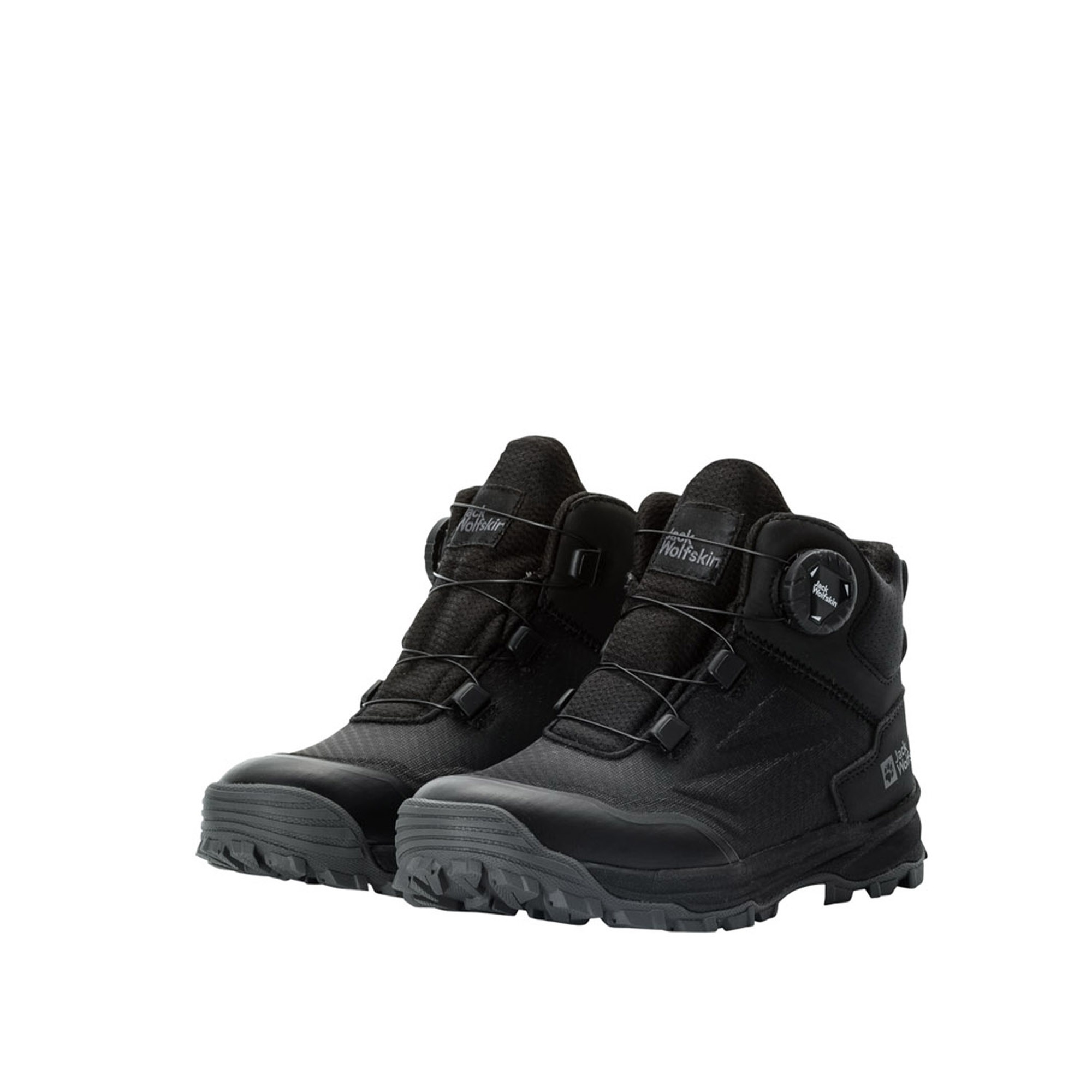 Jack Wolfskin Cyrox Texapore Dial Mid K Unisex Çocuk Siyah Bot