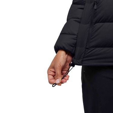  Jack Wolfskin Ather Down Hoody Kadın Siyah Outdoor Ceketi