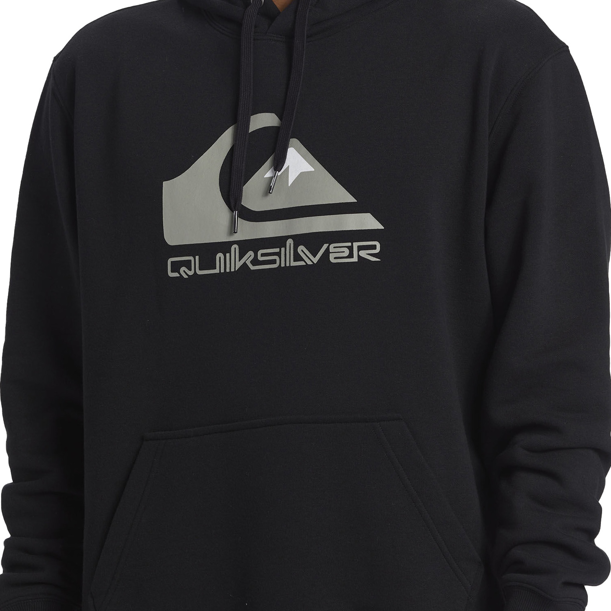 Quiksilver Big Logo Hoodie Erkek Siyah Sweatshirt
