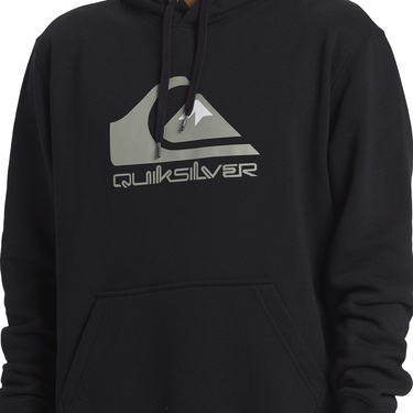  Quiksilver Big Logo Hoodie Erkek Siyah Sweatshirt
