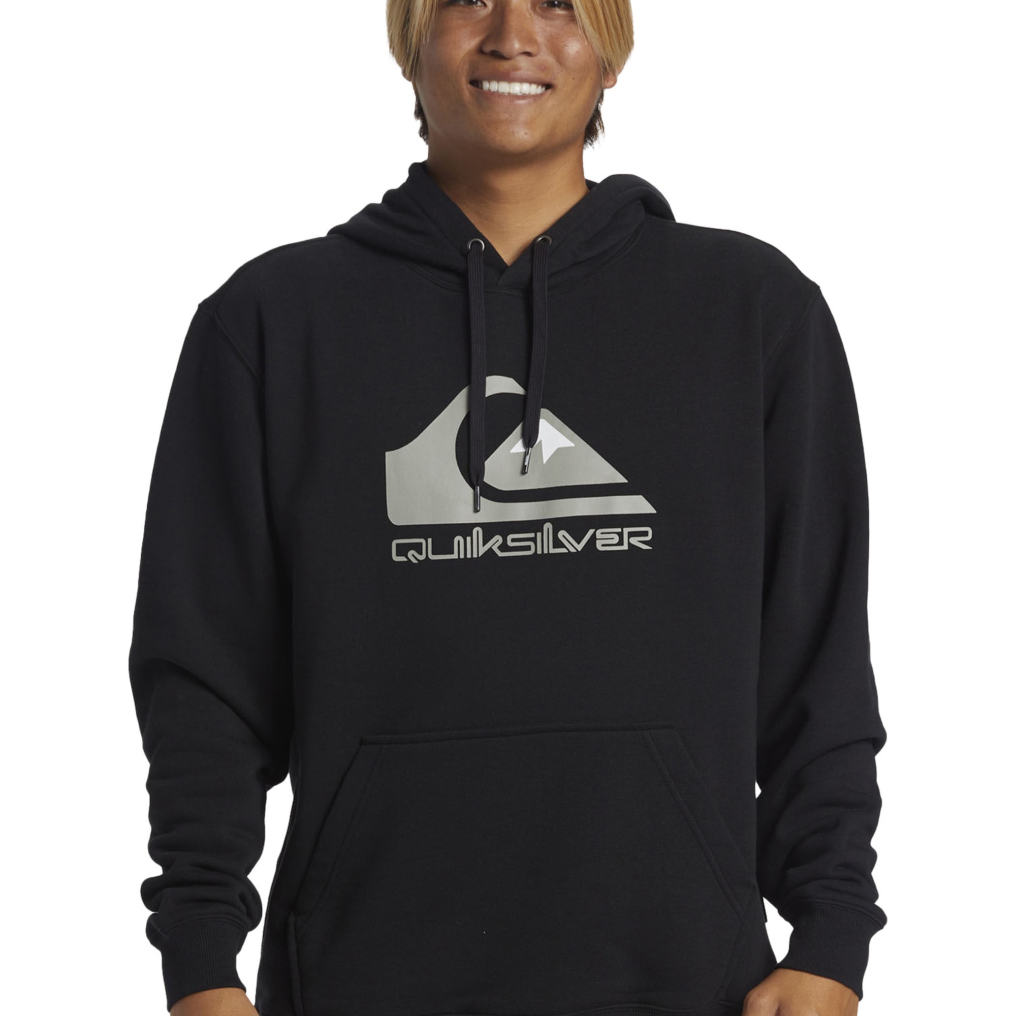 Quiksilver Big Logo Hoodie Erkek Siyah Sweatshirt