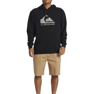  Quiksilver Big Logo Hoodie Erkek Siyah Sweatshirt