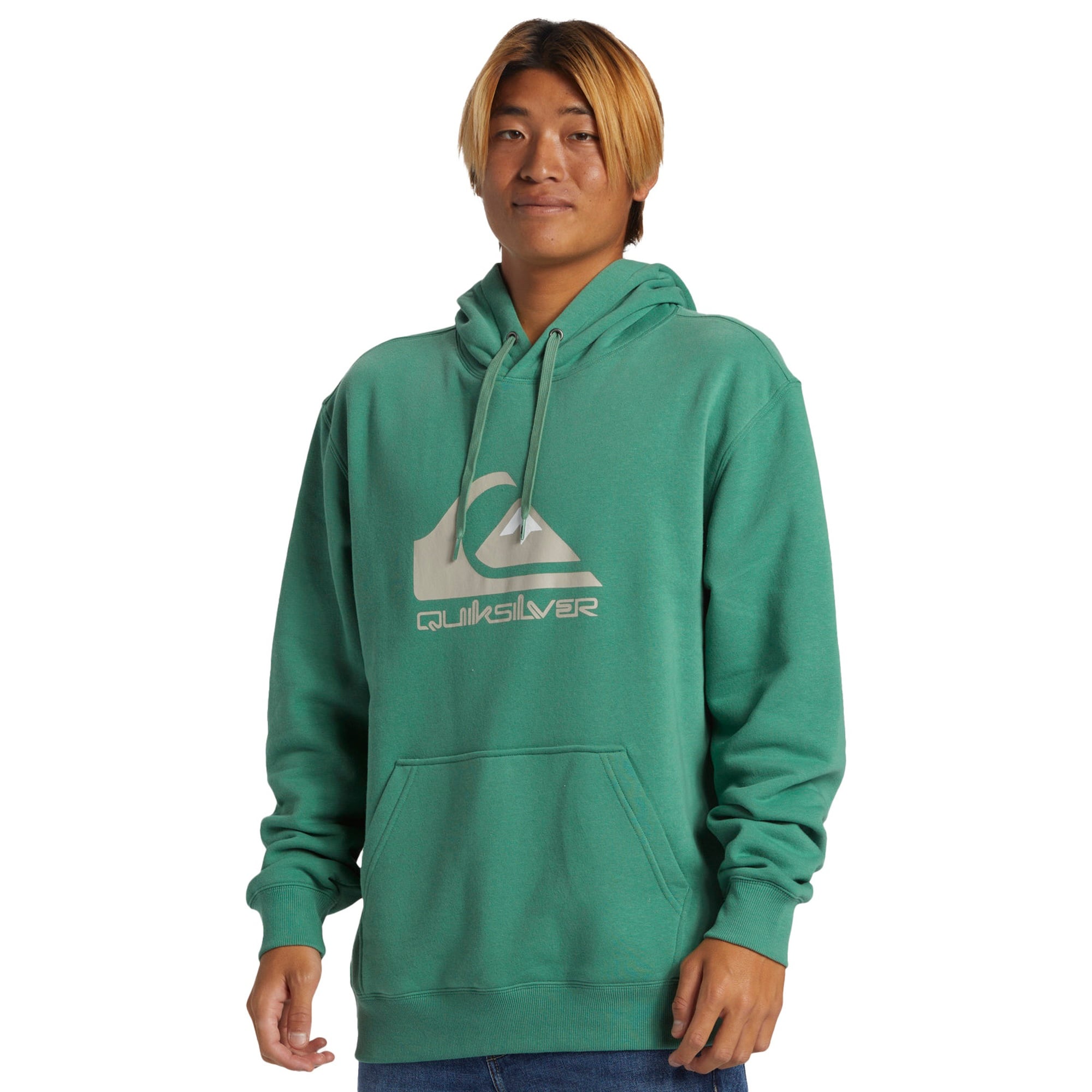 Quiksilver Big Logo Hoodie Erkek Yeşil Sweatshirt