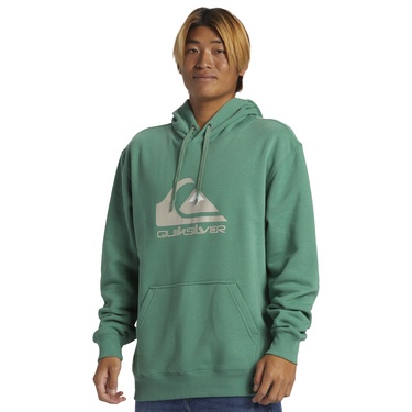  Quiksilver Big Logo Hoodie Erkek Yeşil Sweatshirt