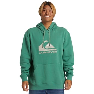  Quiksilver Big Logo Hoodie Erkek Yeşil Sweatshirt