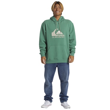  Quiksilver Big Logo Hoodie Erkek Yeşil Sweatshirt