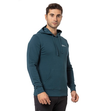  Jack Wolfskin Tommy Hoody Erkek Yeşil Sweatshirt
