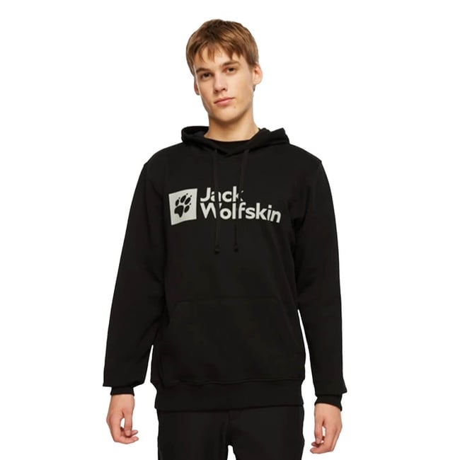  Jack Wolfskin Arthur Hoody Erkek Siyah Sweatshirt