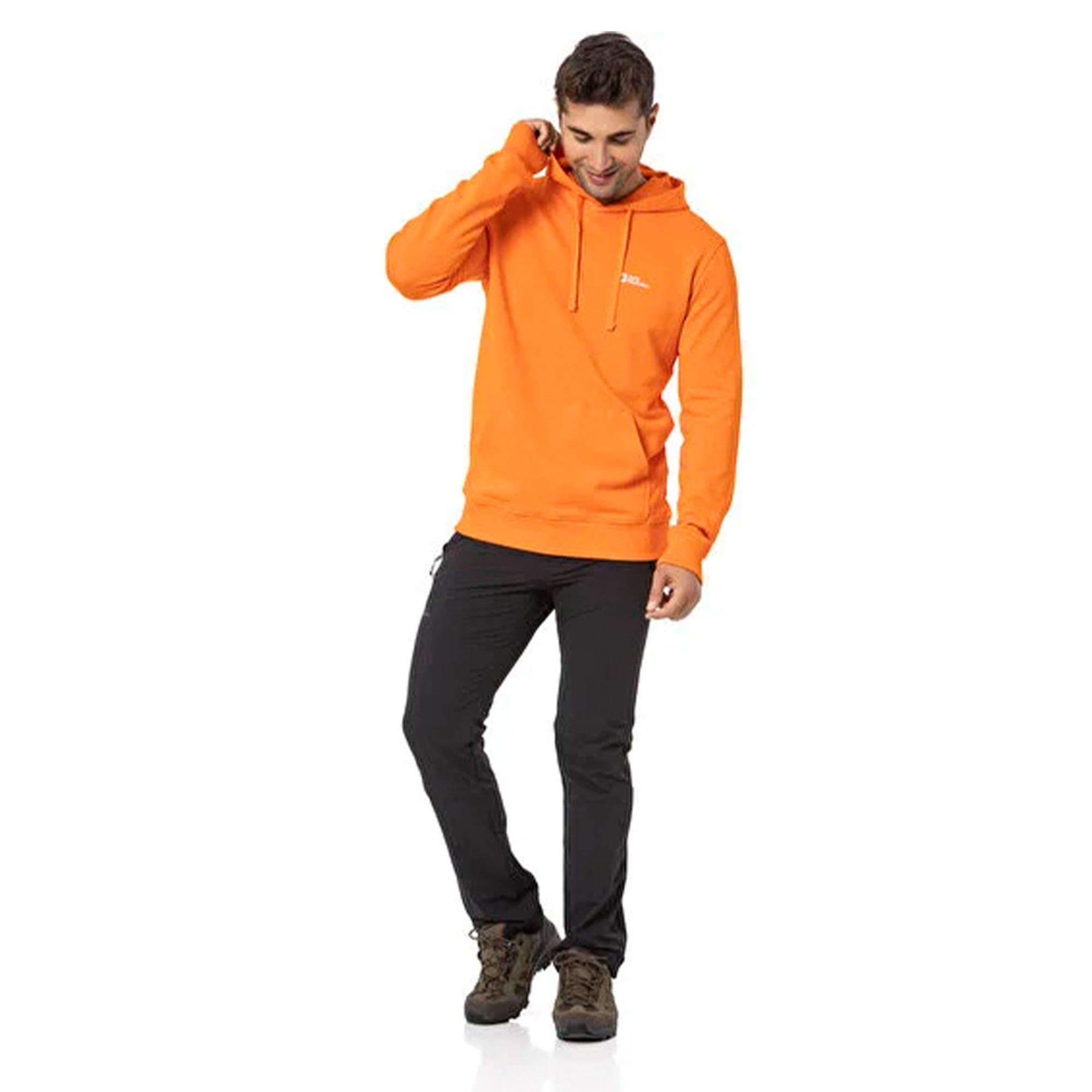 Jack Wolfskin Tommy Hoody Erkek Turuncu Sweatshirt