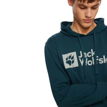 Jack Wolfskin Arthur Hoody Erkek Yeşil Sweatshirt