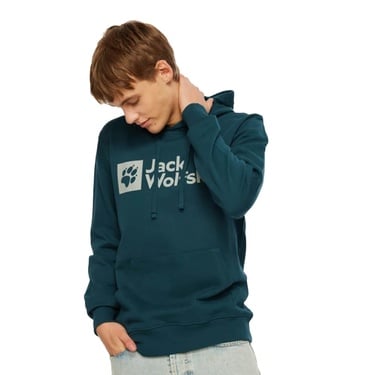  Jack Wolfskin Arthur Hoody Erkek Yeşil Sweatshirt
