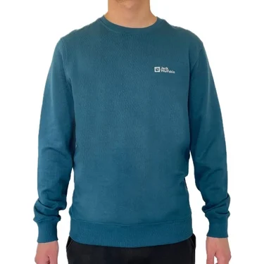  Jack Wolfskin Mark Sweat Erkek Yeşil Sweatshirt