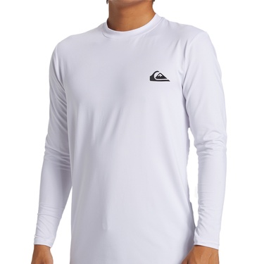  Quiksilver Everyday Surf Ls Erkek Beyaz Likra
