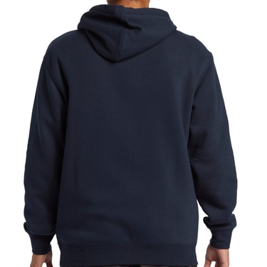  Quiksilver Big Logo Hoodie Erkek Mavi Sweatshirt
