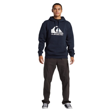  Quiksilver Big Logo Hoodie Erkek Mavi Sweatshirt