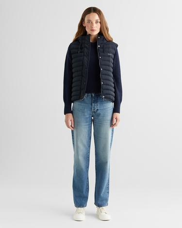  GANT Kadın Lacivert Kapüşonlu Kapitone Yelek