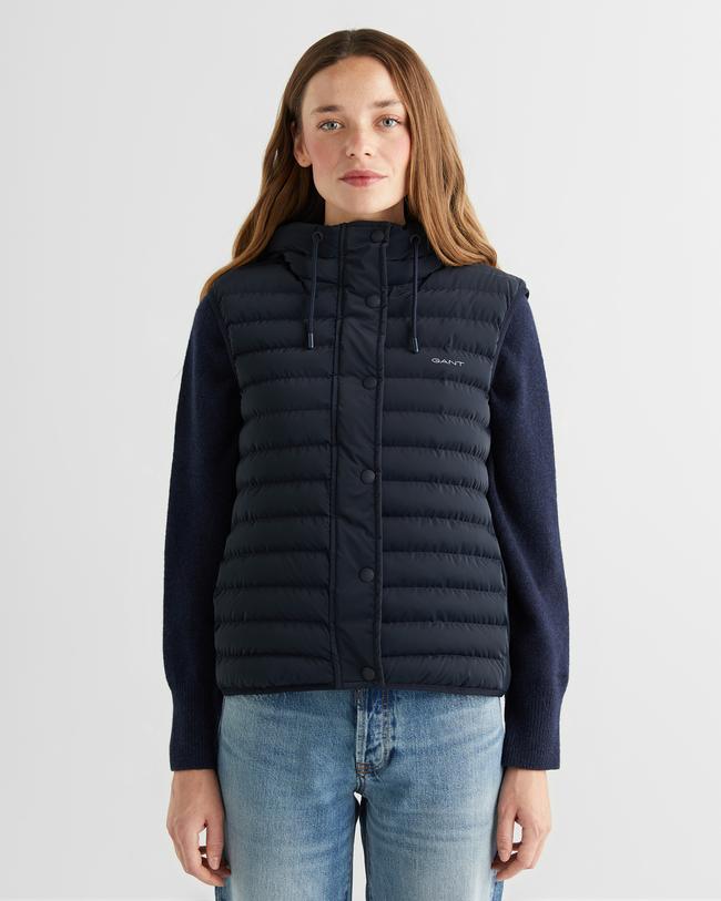  GANT Kadın Lacivert Kapüşonlu Kapitone Yelek