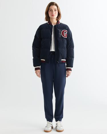  GANT Kadın Lacivert Hakim Yaka Logolu Bomber Ceket