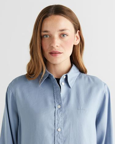  GANT Kadın Mavi Crop Fit Gömlek