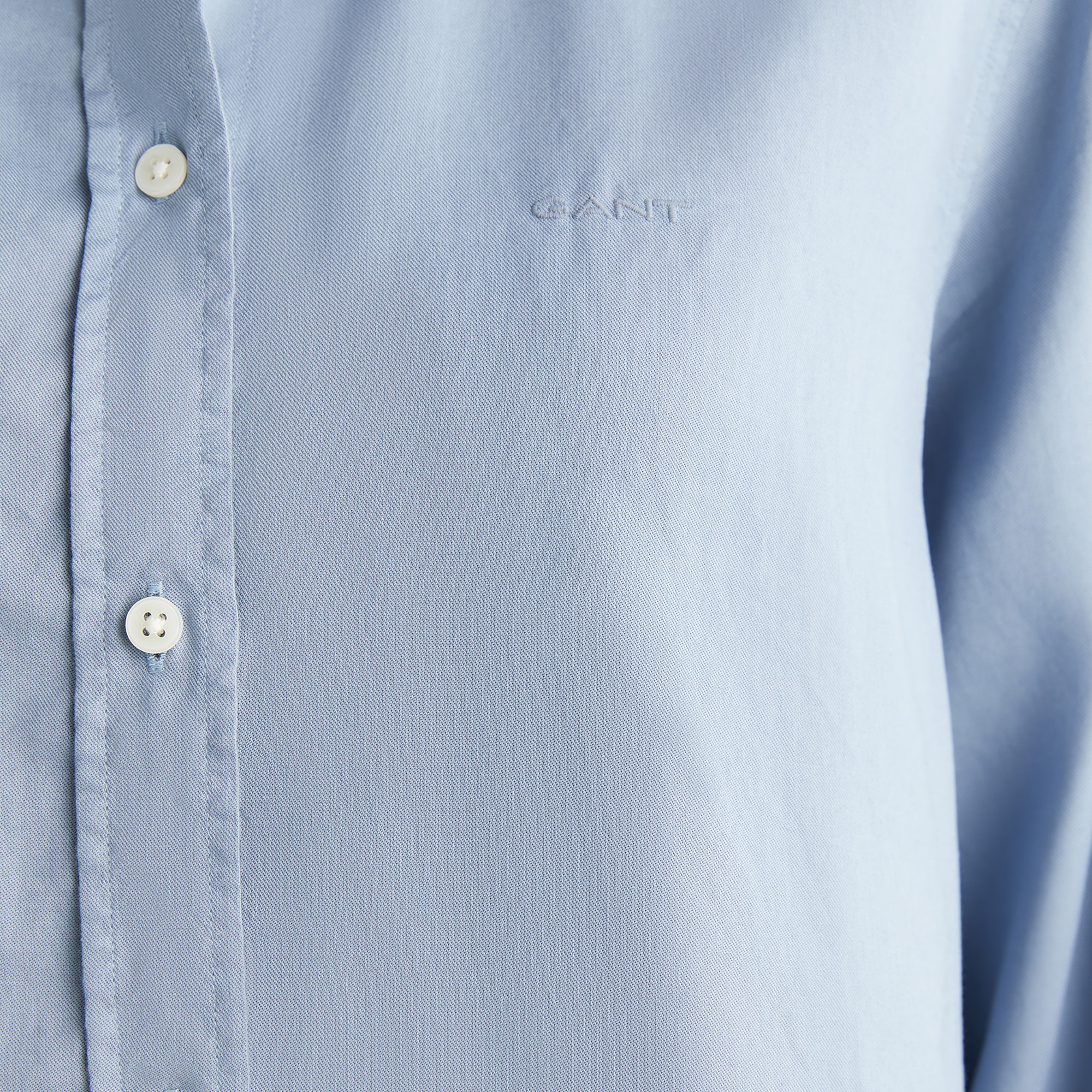 GANT Kadın Mavi Crop Fit Gömlek