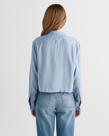  GANT Kadın Mavi Crop Fit Gömlek