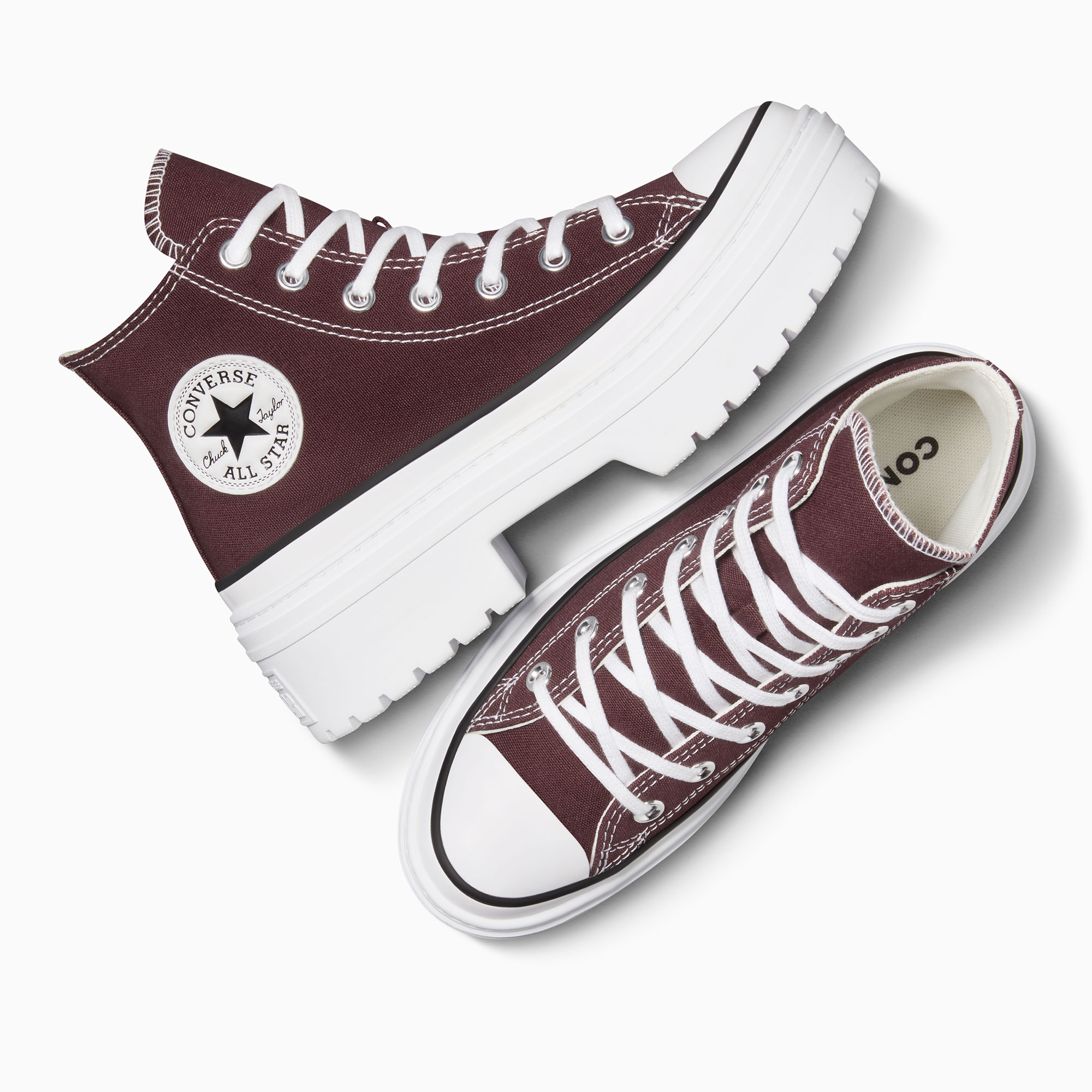 Converse Chuck Taylor All Star Lugged Heel Kadın Bordo Platform Sneaker