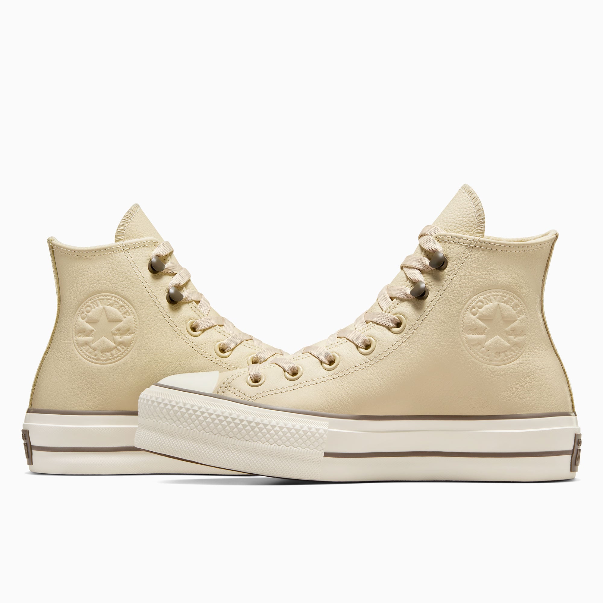 Converse Chuck Taylor All Star Lift Unisex Krem Deri Bot - Görsel 8