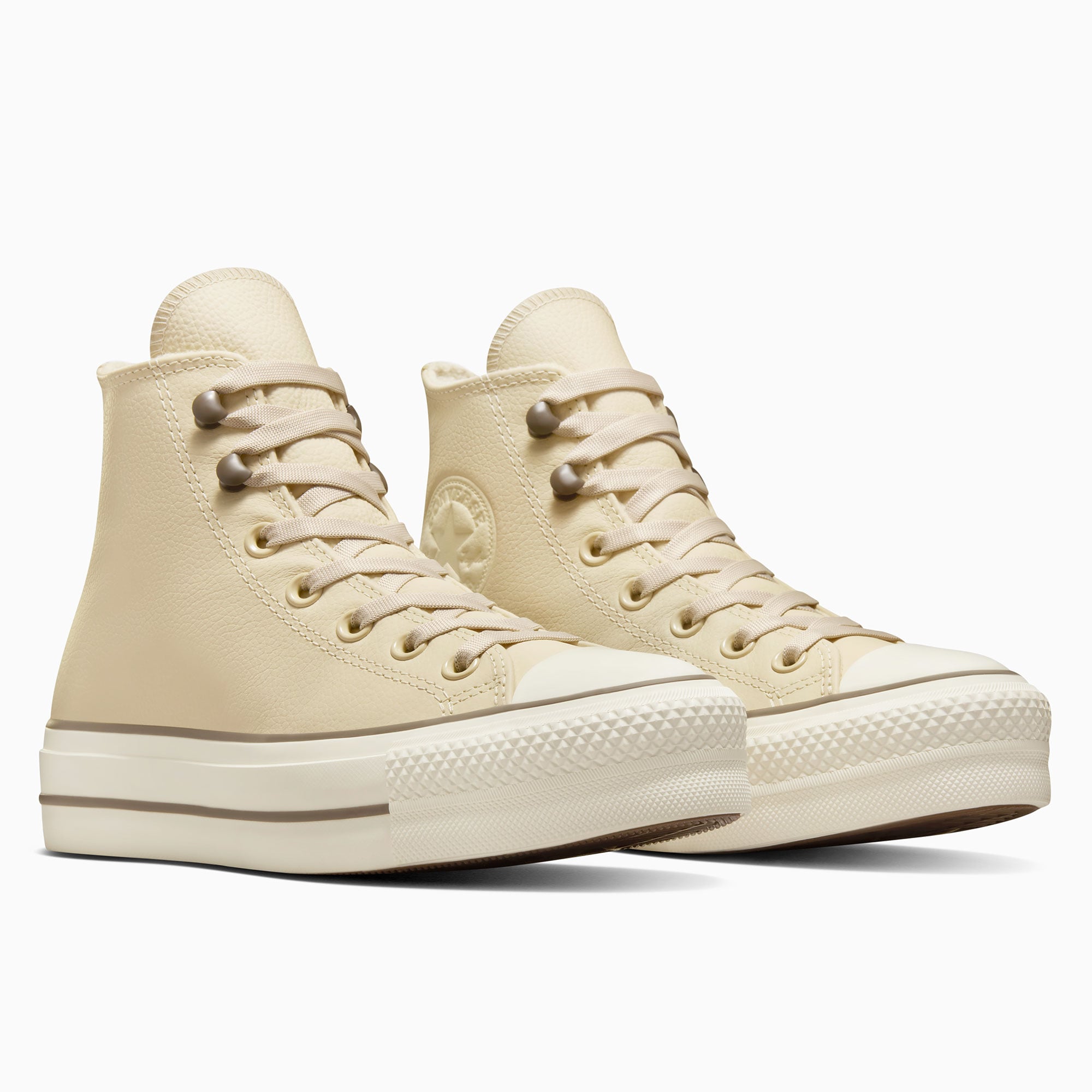 Converse Chuck Taylor All Star Lift Unisex Krem Deri Bot - Görsel 3