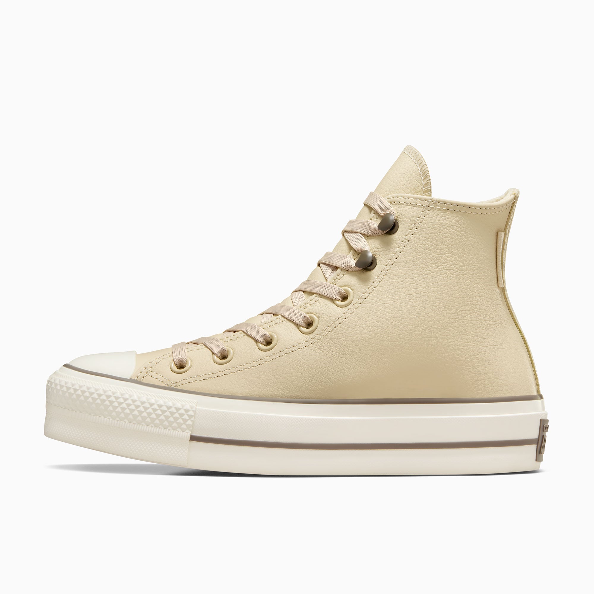 Converse Chuck Taylor All Star Lift Unisex Krem Deri Bot - Görsel 7